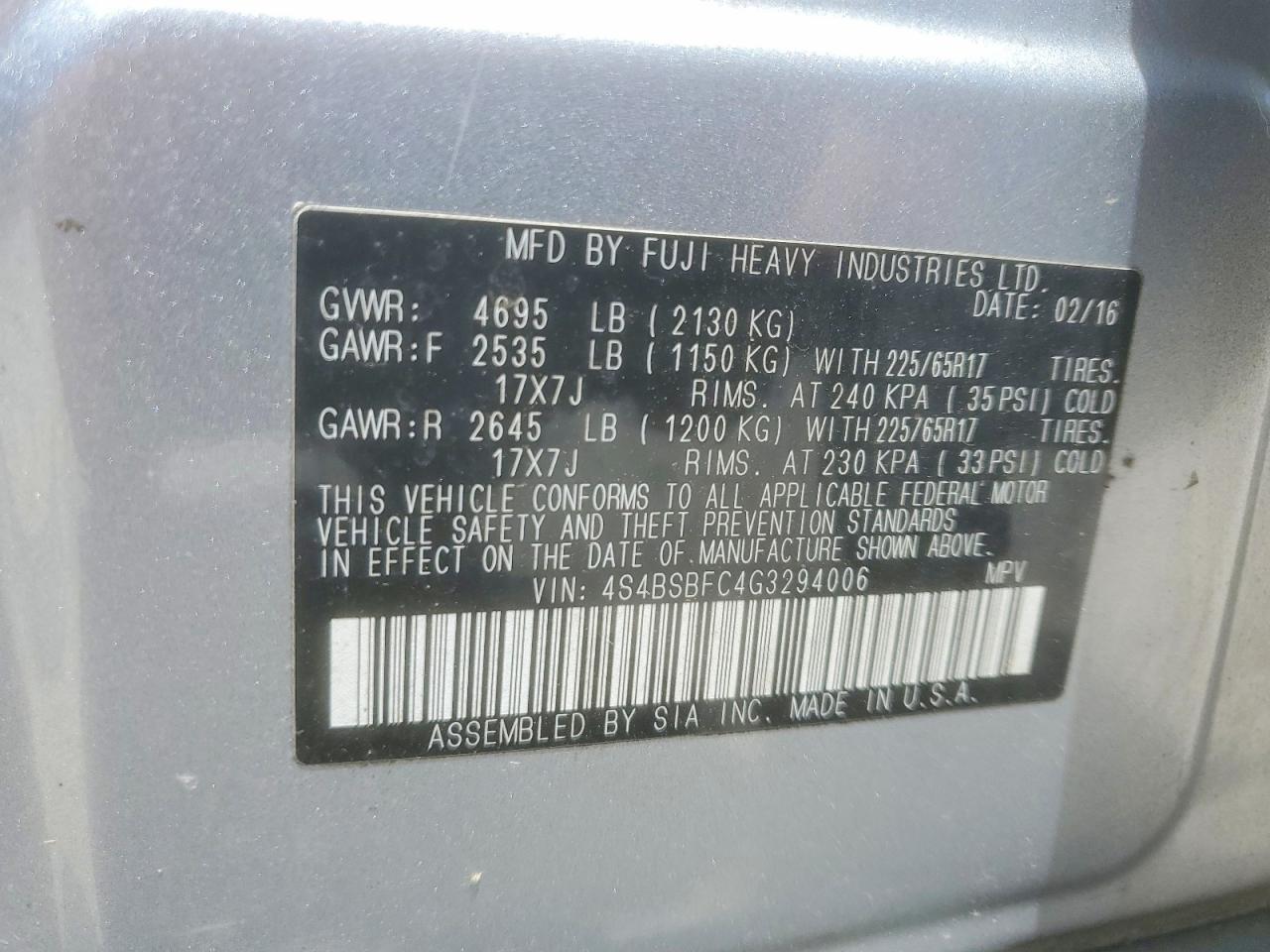Subaru Outback 2.5i Premium