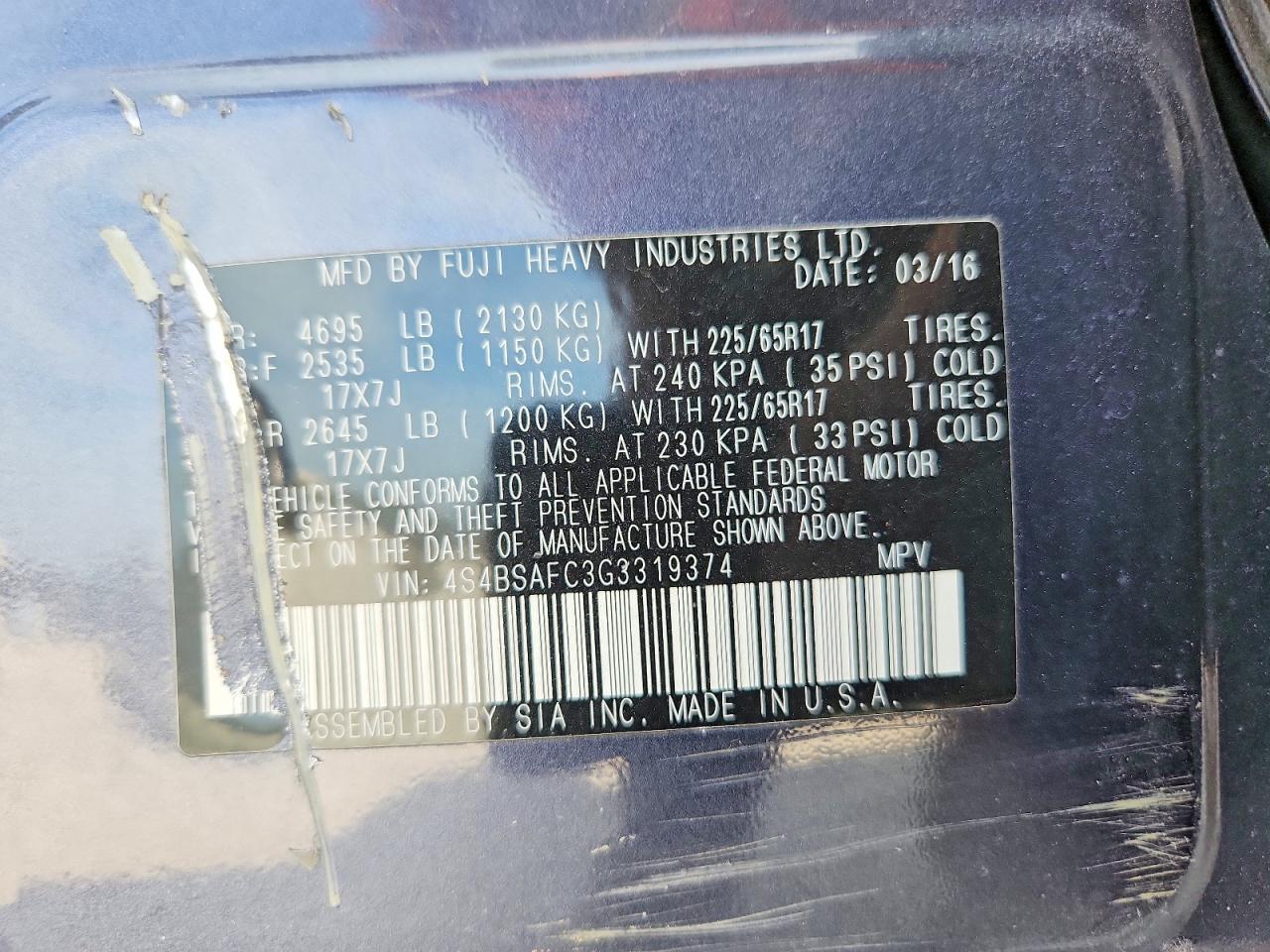 Subaru Outback 2.5i Premium