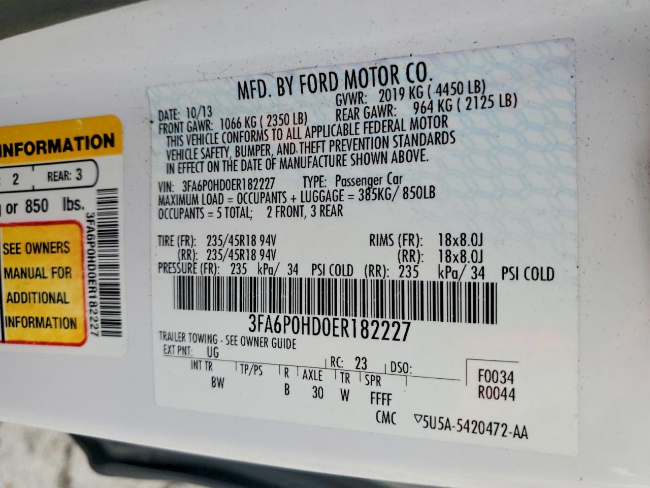 Ford Fusion Se