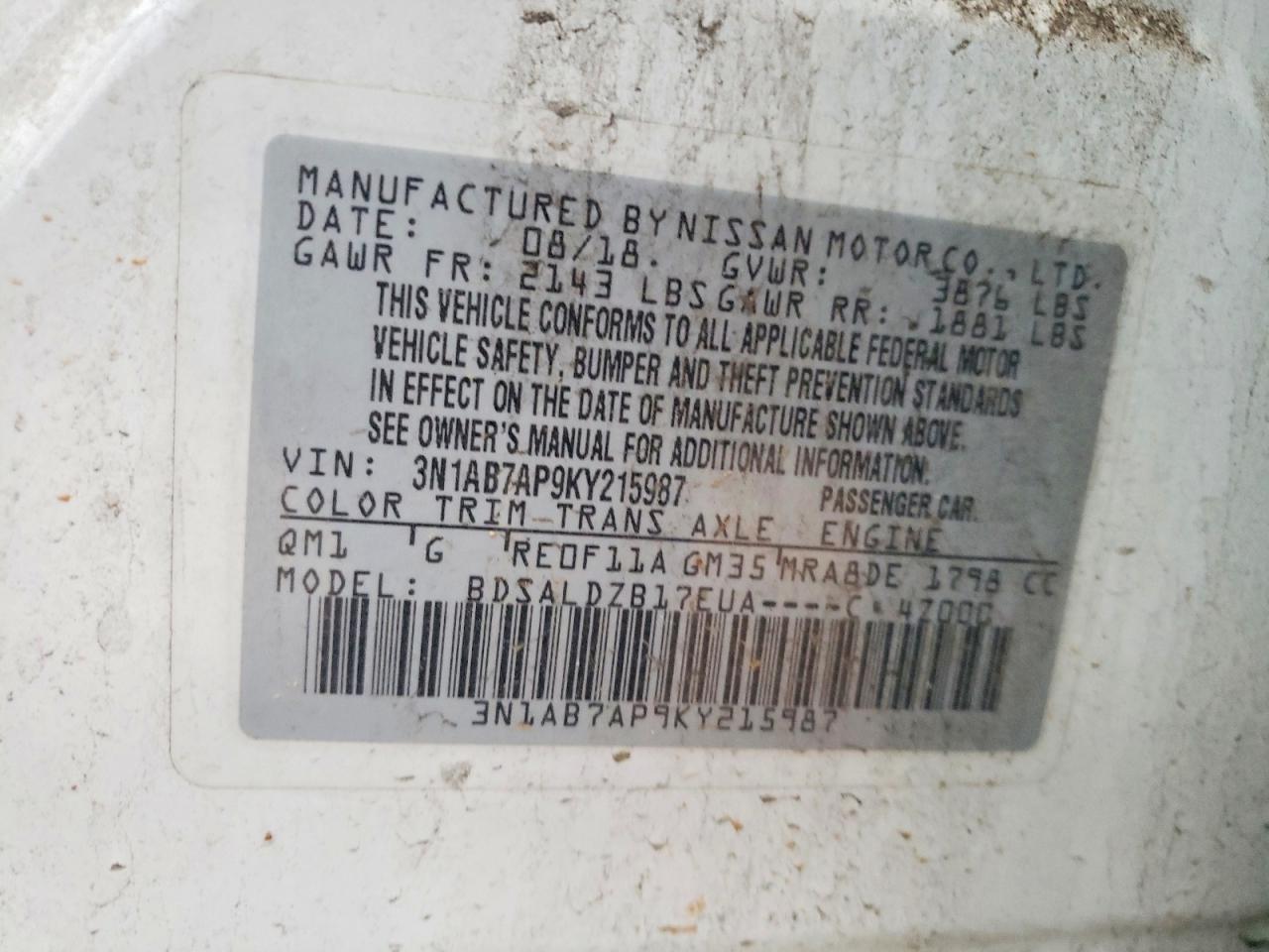 Nissan Sentra Sv