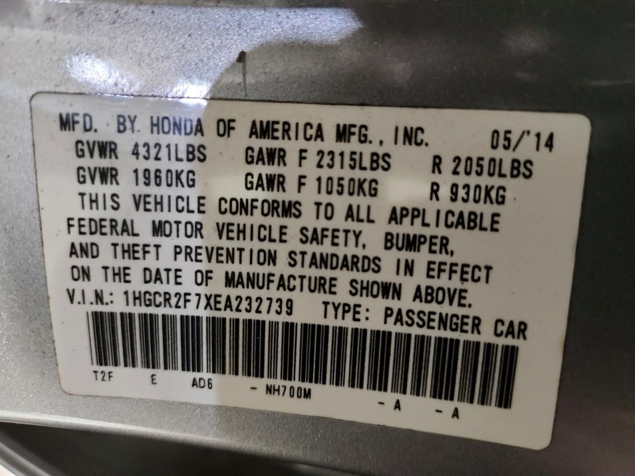 Honda Accord Ex