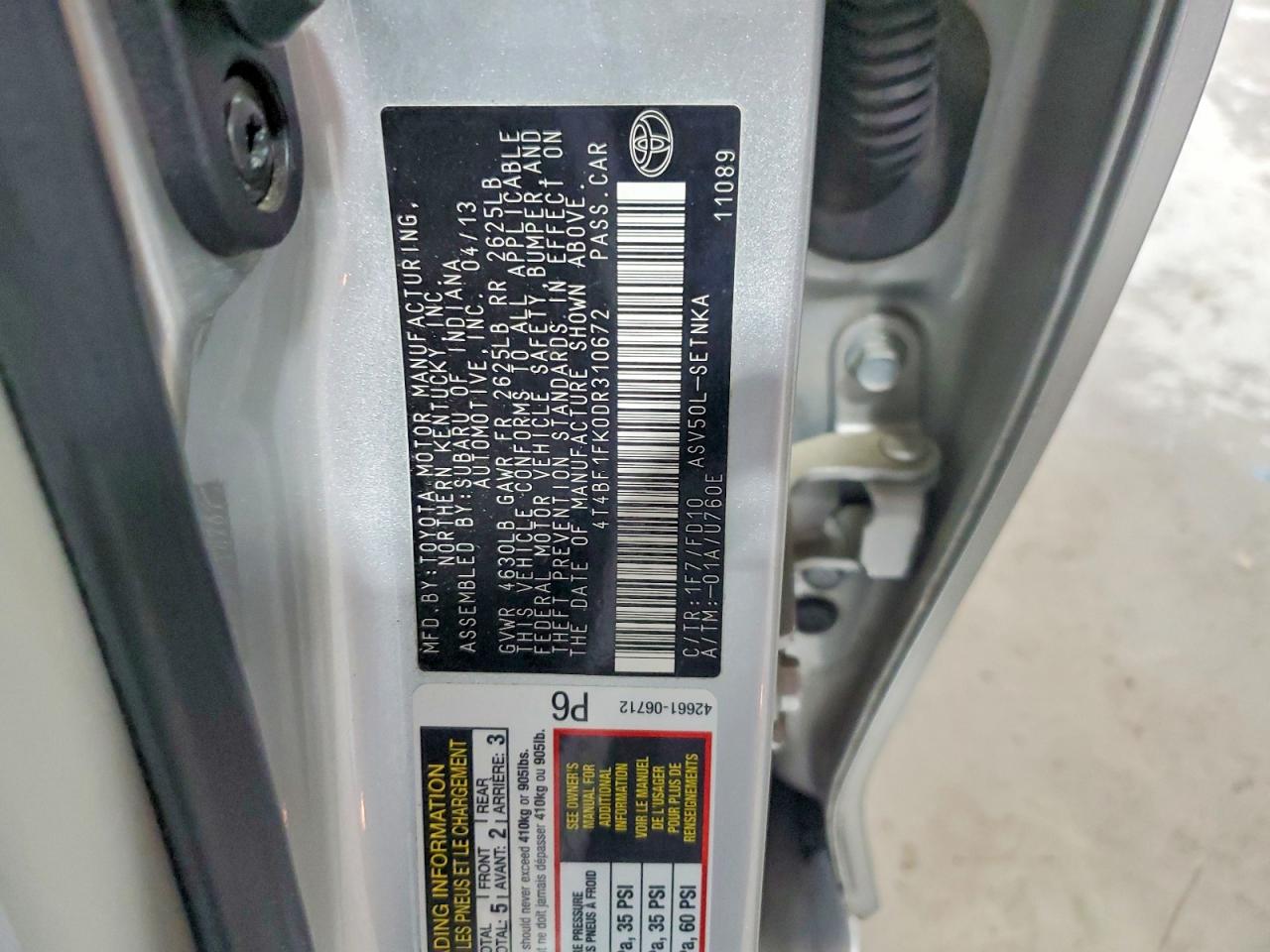 Toyota Camry Le