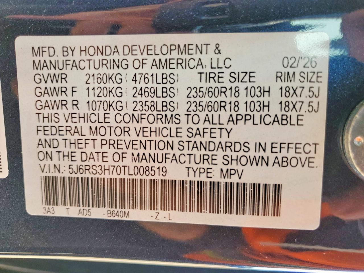 Honda Crv Exl