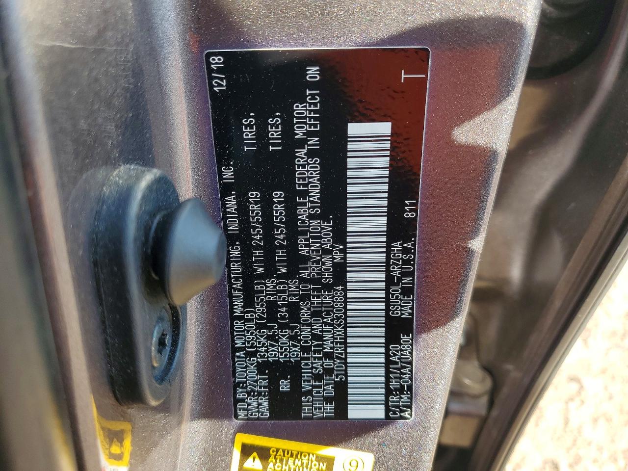 Toyota Highlander Limited Platinum