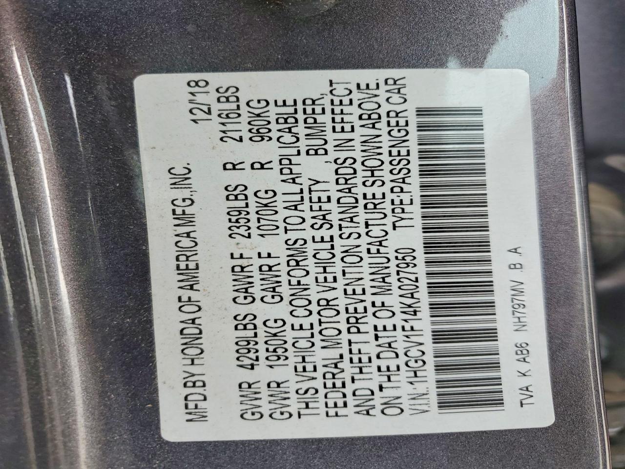 Honda Accord Lx