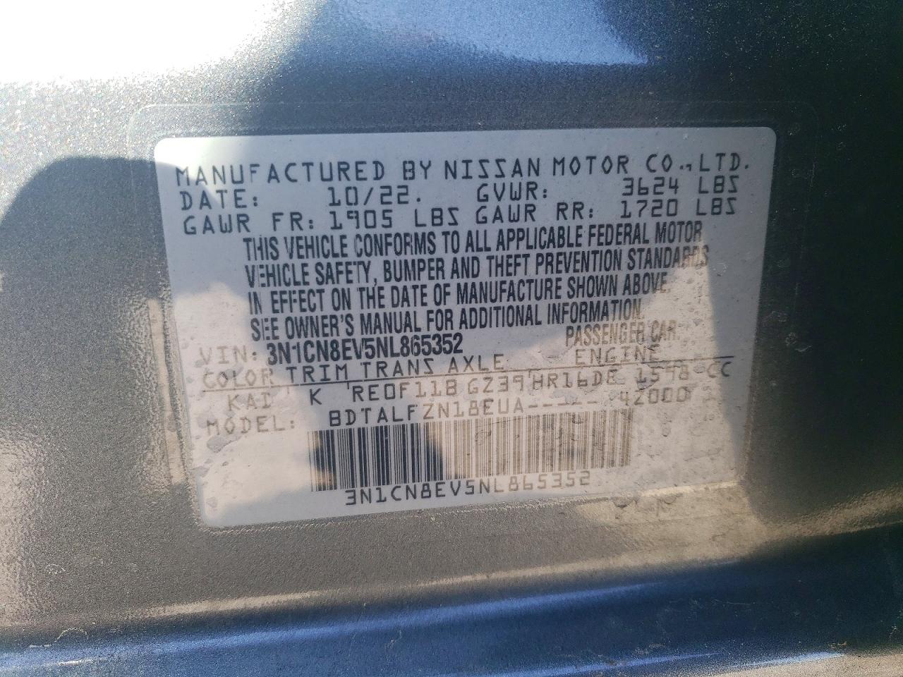 Nissan Versa Sv
