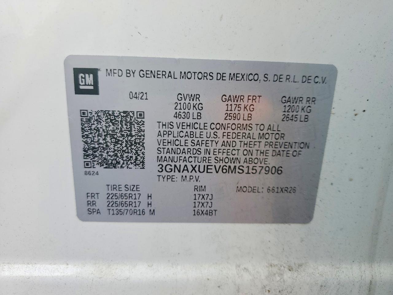 Chevrolet Equinox Lt