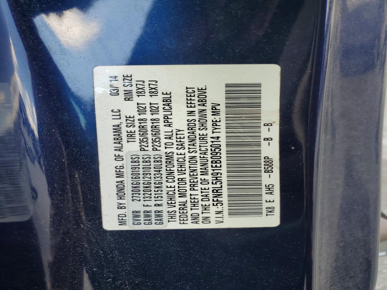 Honda Odyssey Touring