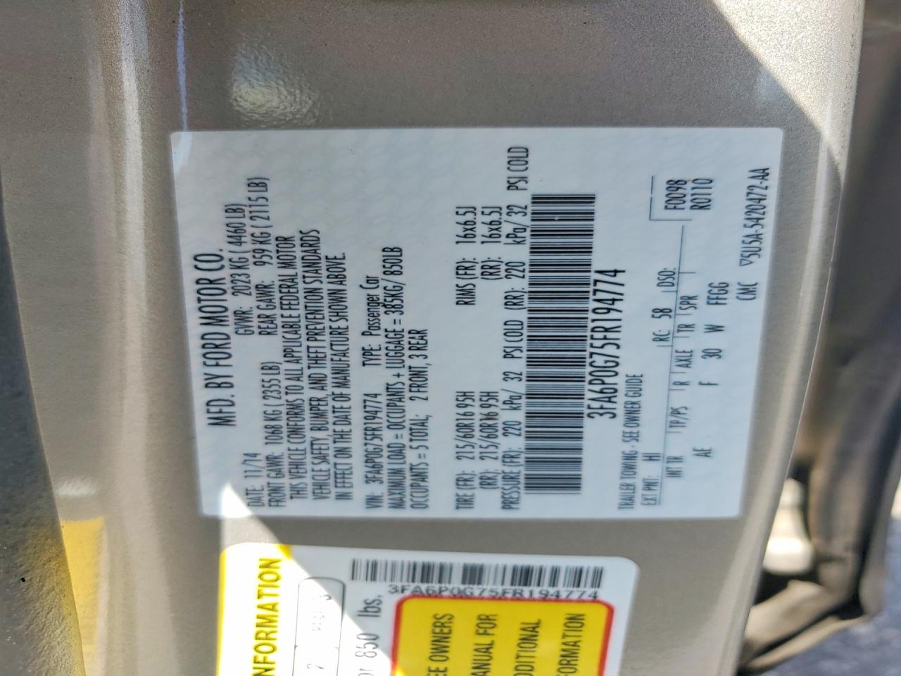 Ford Fusion S