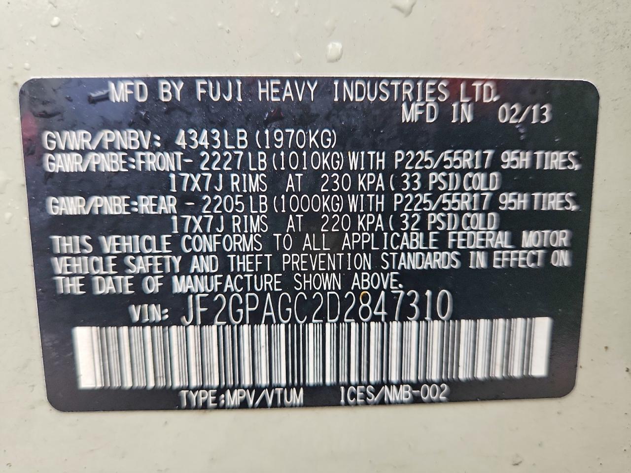 Subaru Xv 2.0 Limited