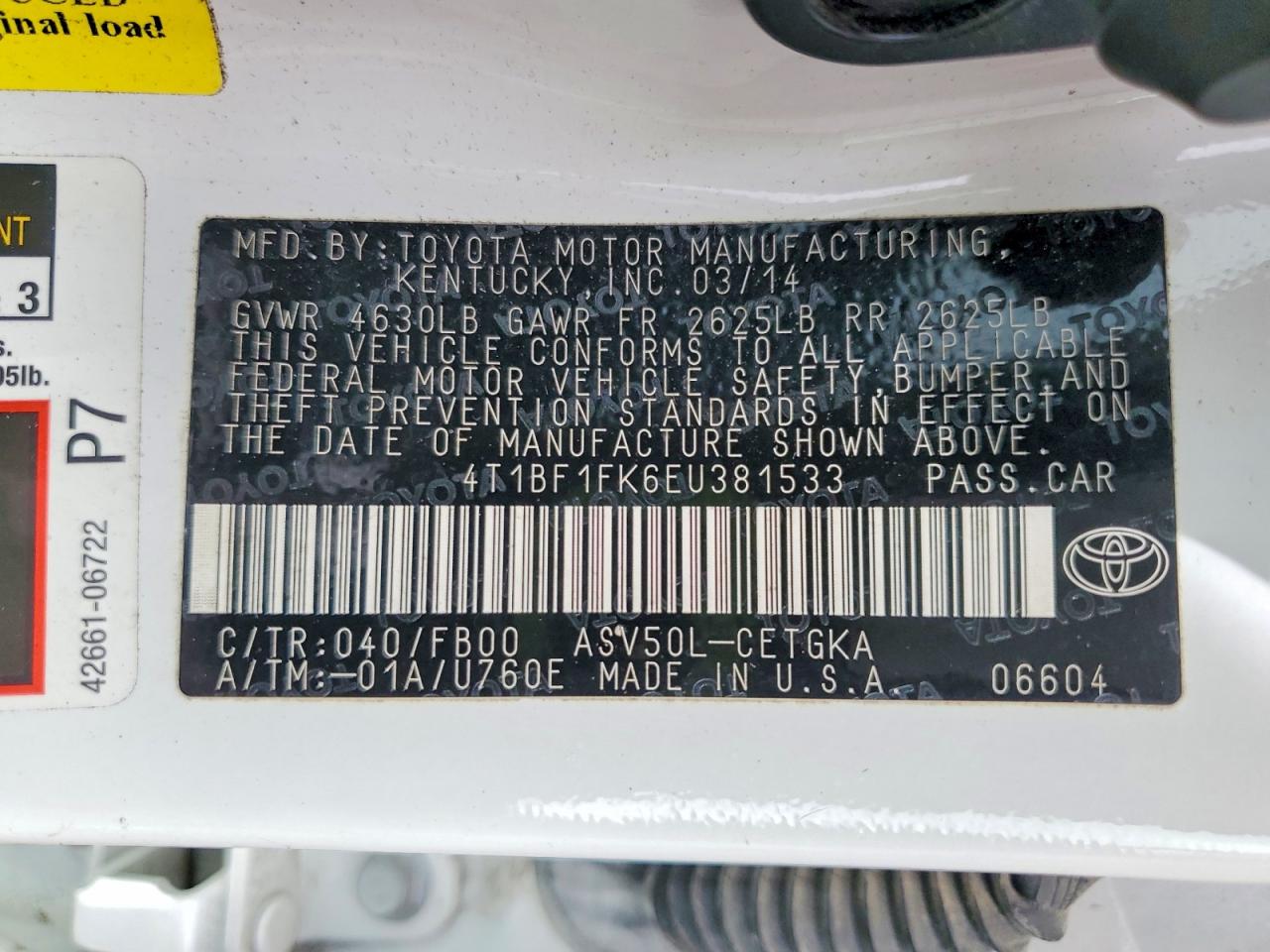 Toyota Camry Xle