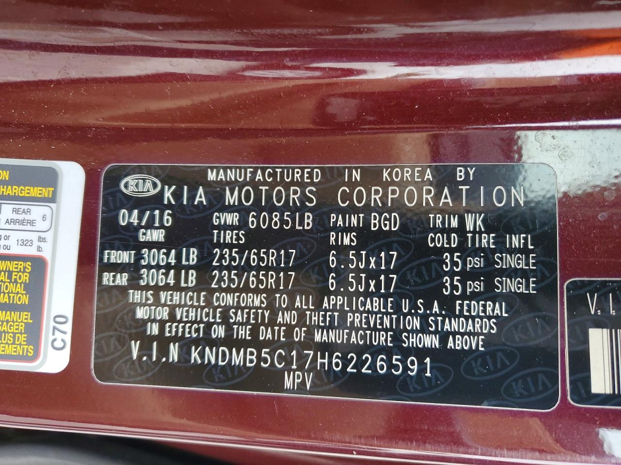 Kia Sedona Lx