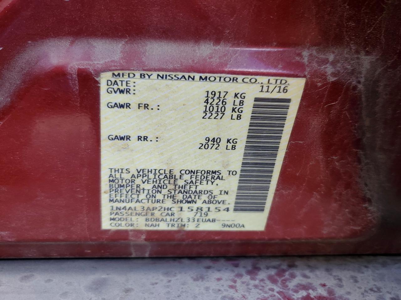 Nissan Altima 2.5 Sr