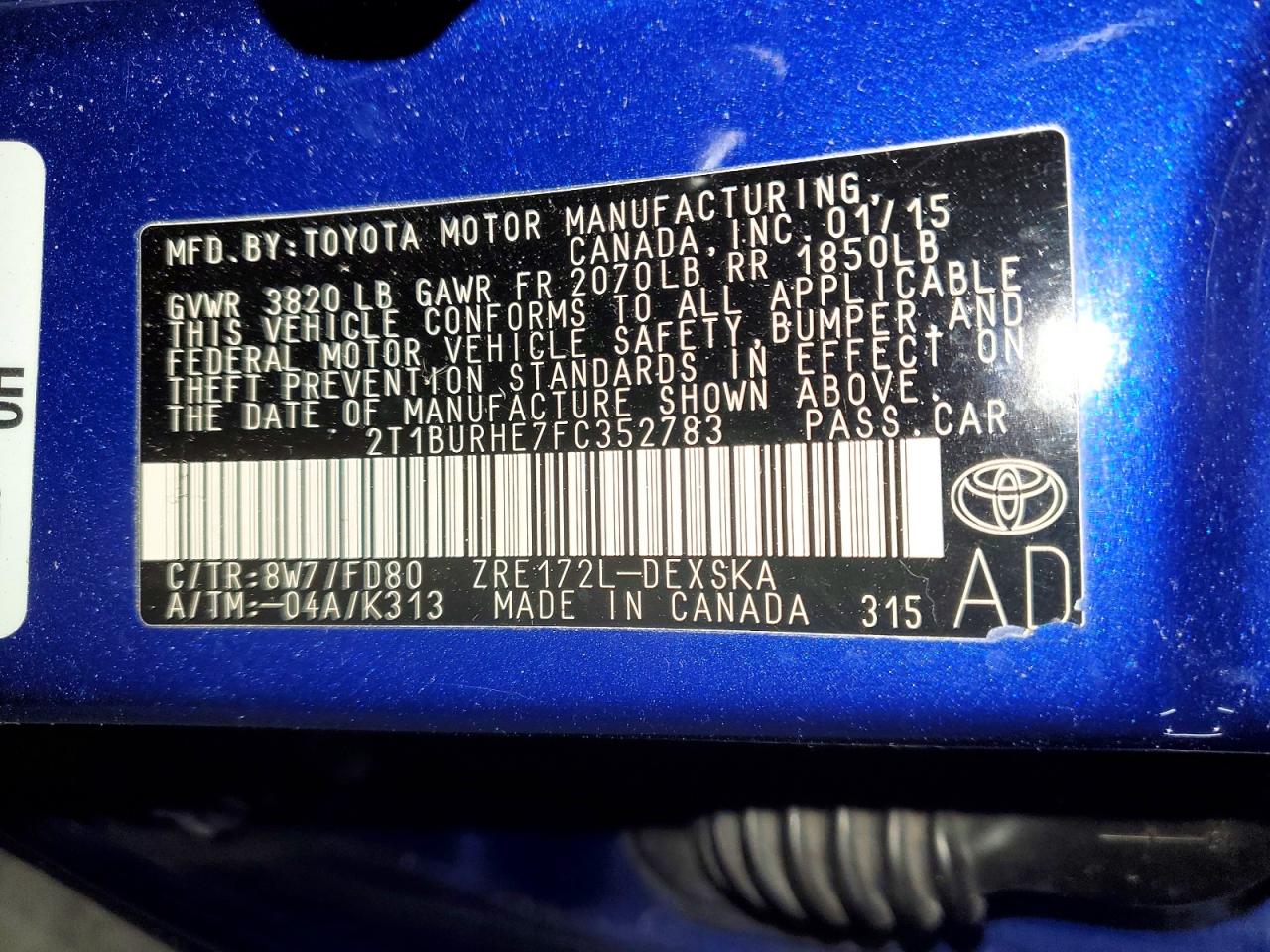 Toyota Corolla L