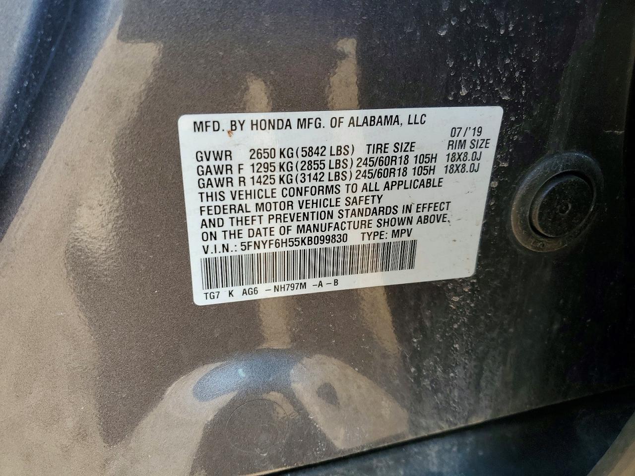 Honda Pilot Exl