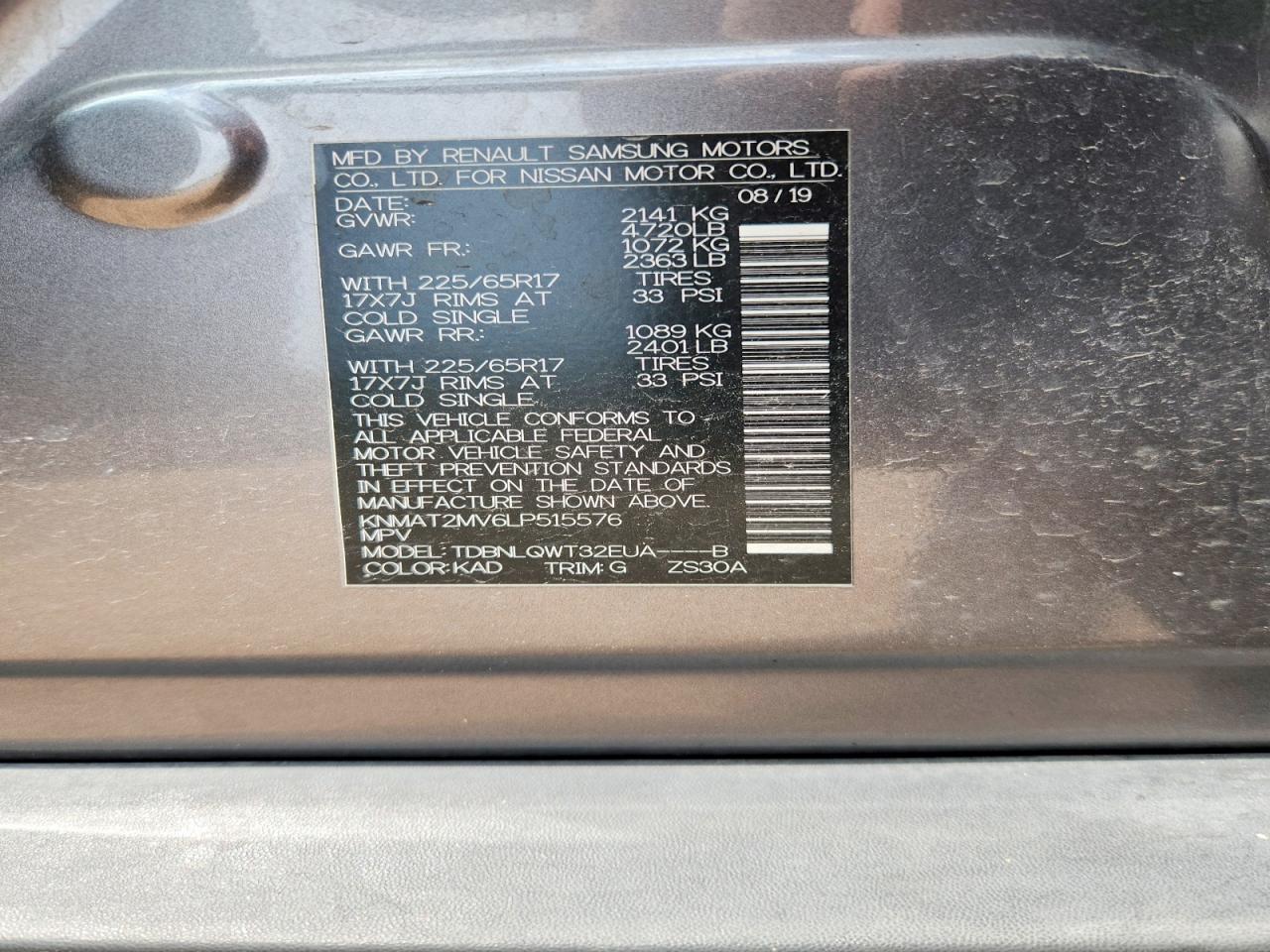 Nissan Rogue Sv