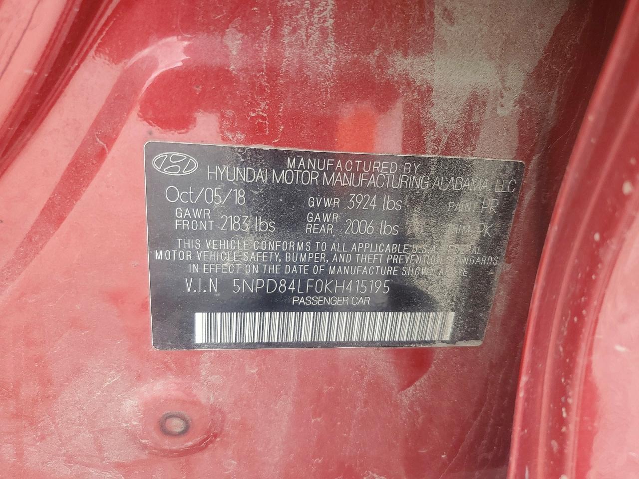 Hyundai ELANTRA Sel