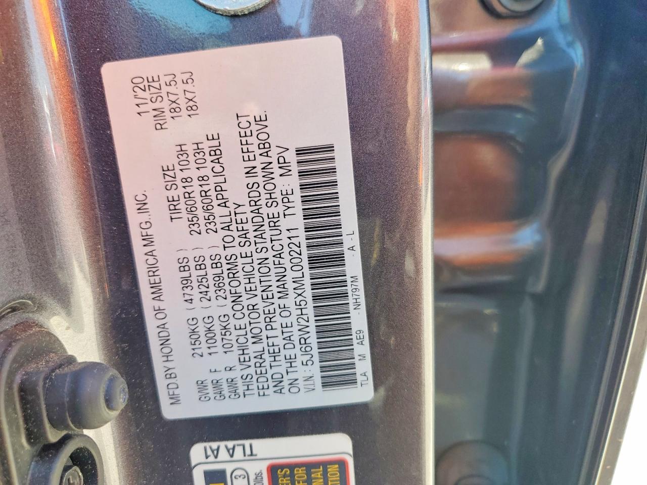 Honda Crv Ex