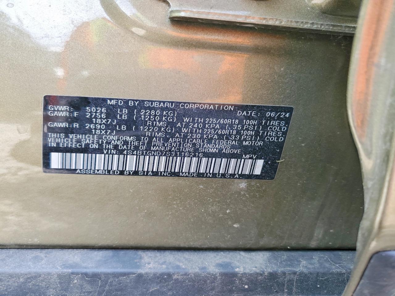 Subaru Outback Limited Xt