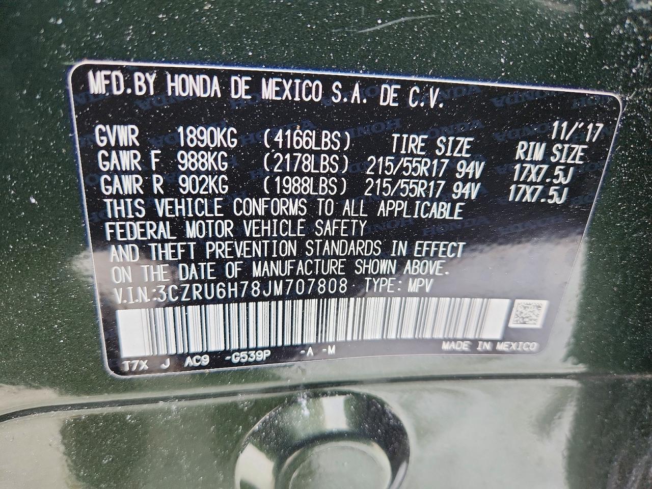 Honda HR-V Exl