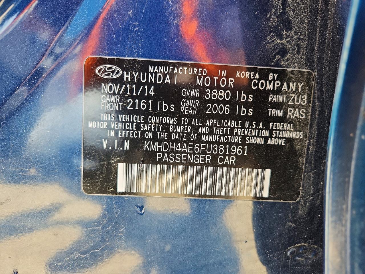 Hyundai ELANTRA Se