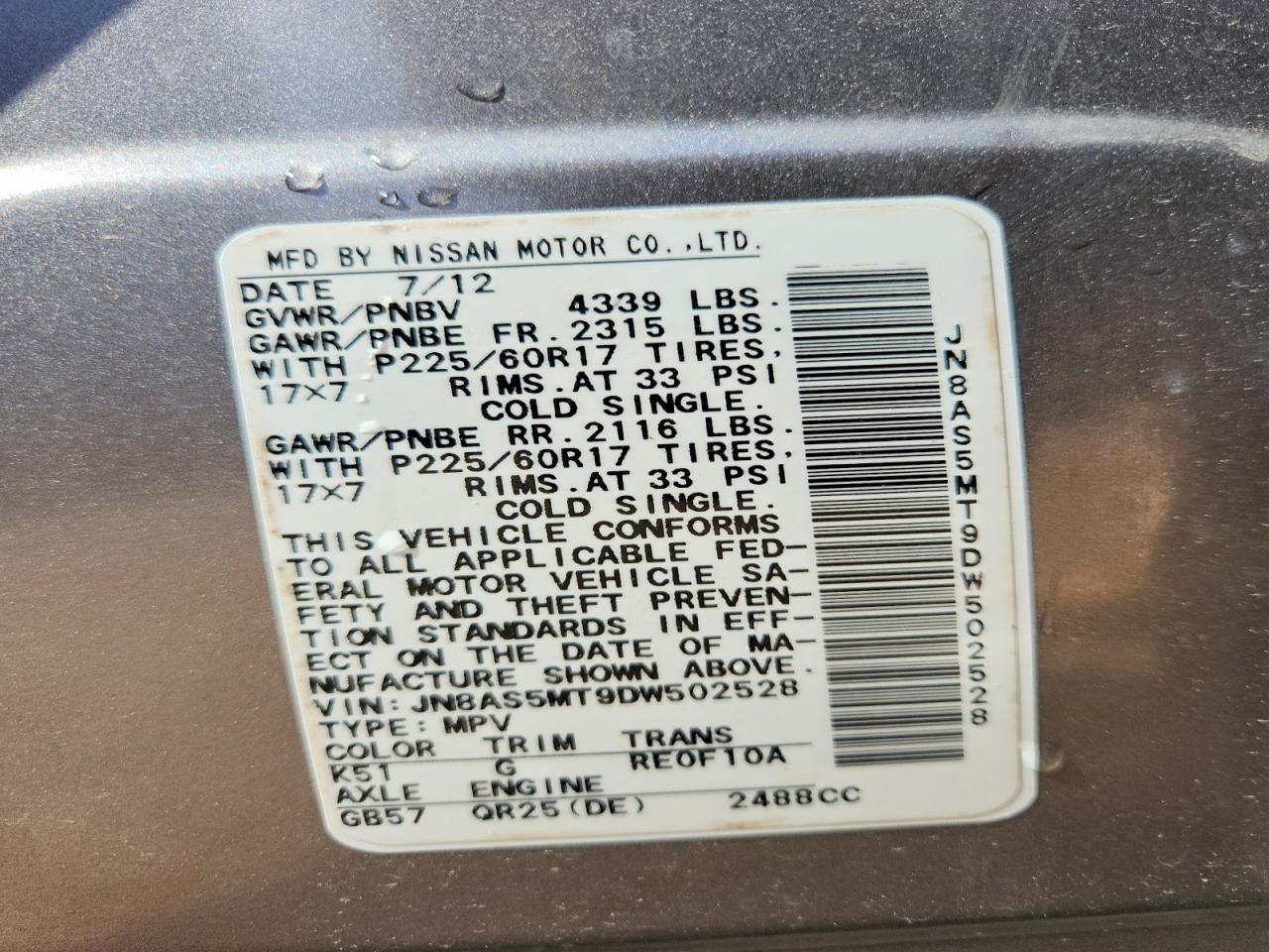 Nissan Rogue S