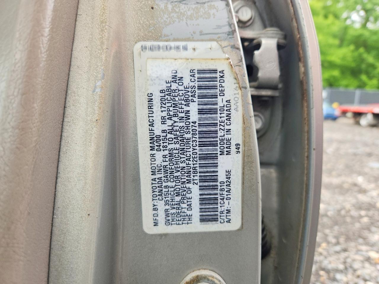 Toyota Corolla Ve