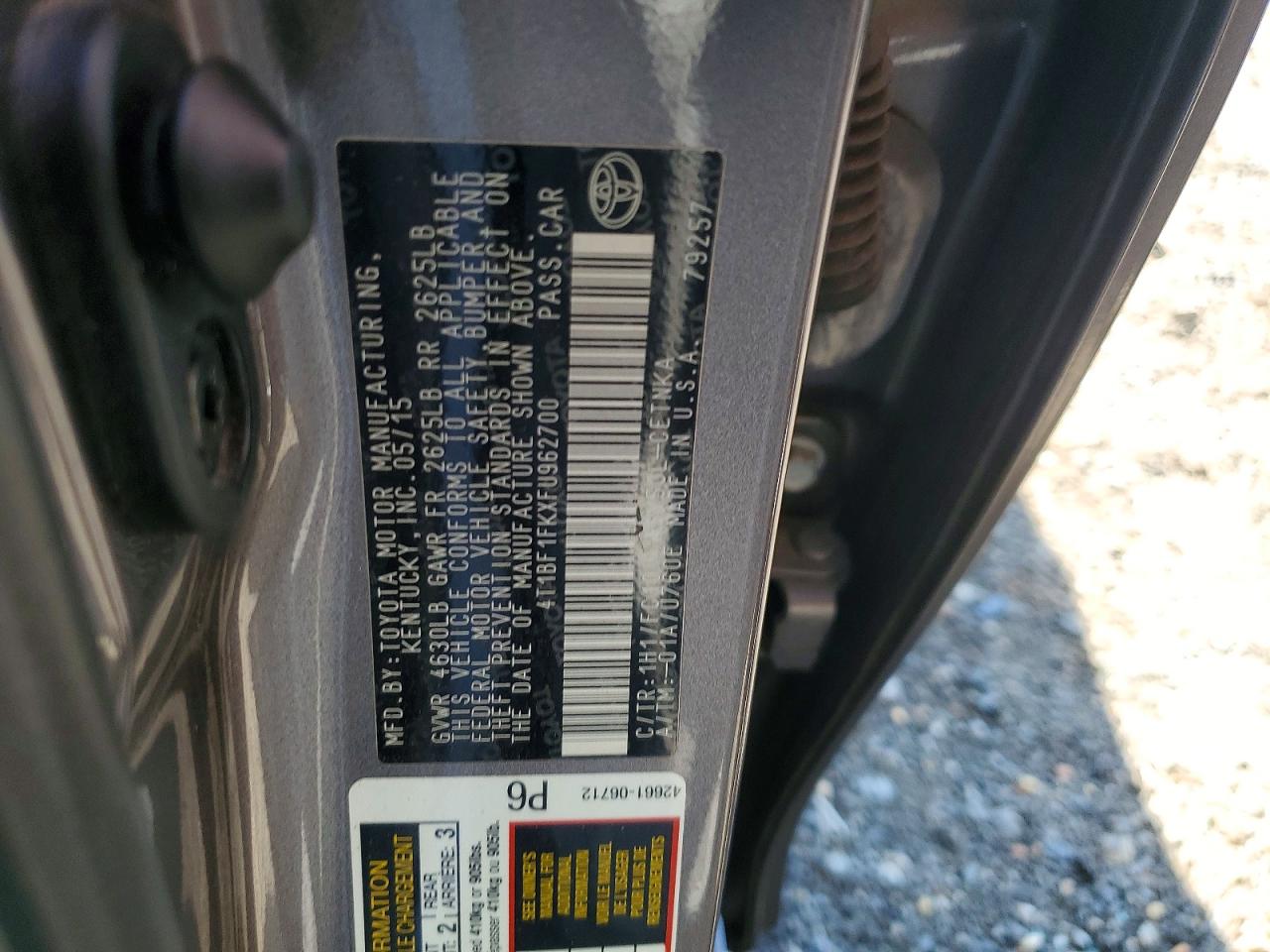 Toyota Camry Le