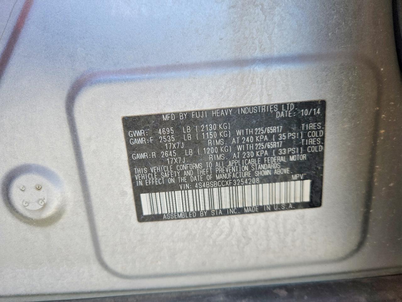 Subaru Outback 2.5i Premium