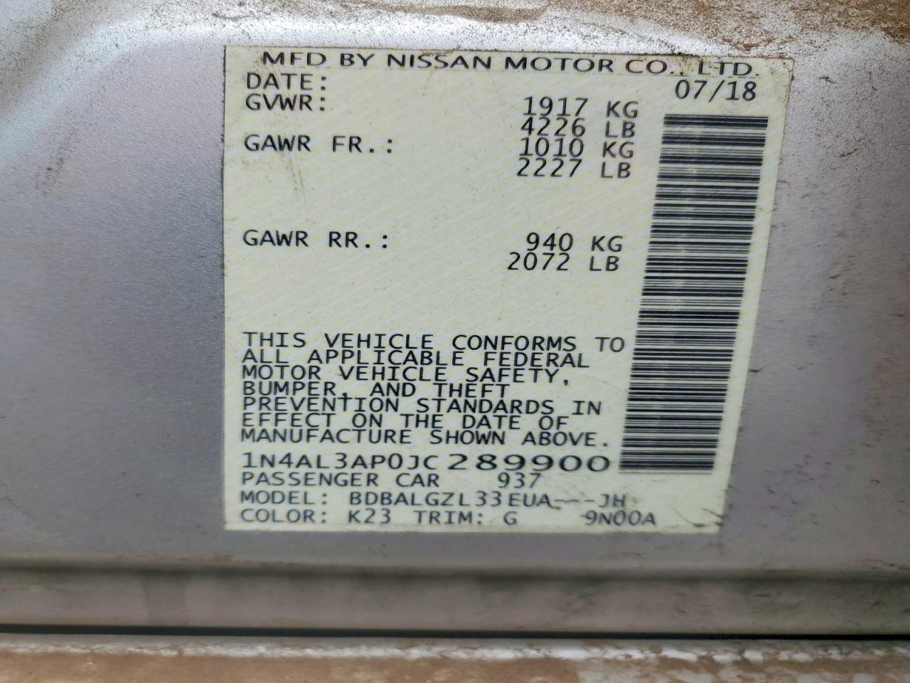 Nissan Altima 2.5 S