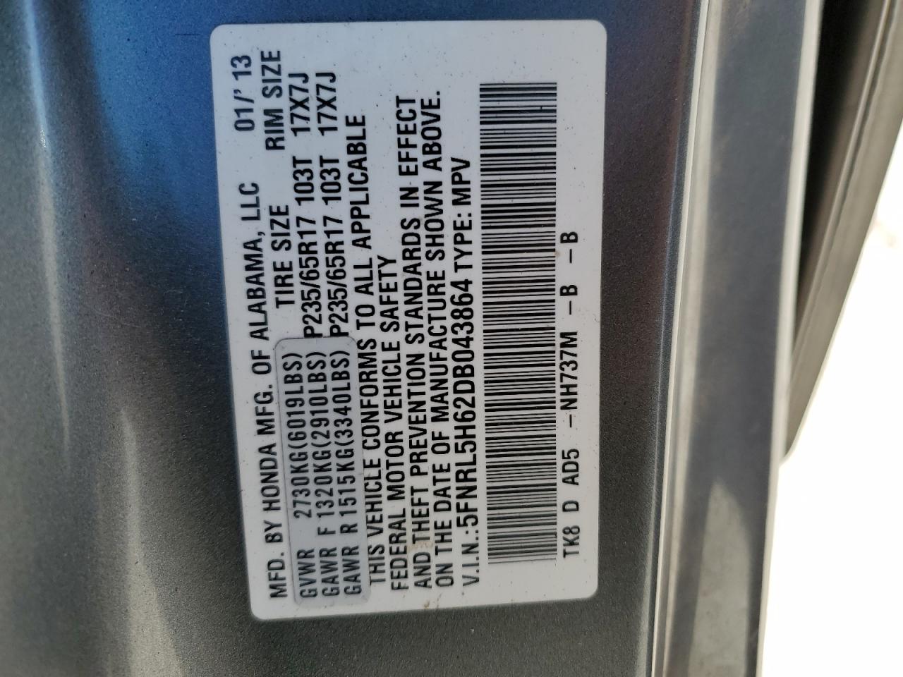 Honda Odyssey Exl