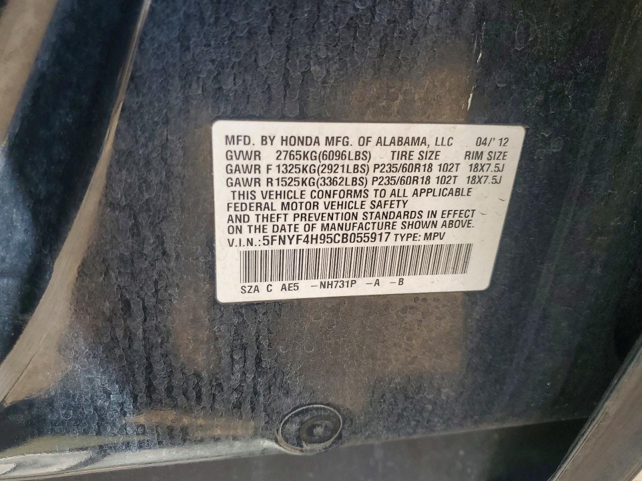 Honda Pilot Touring