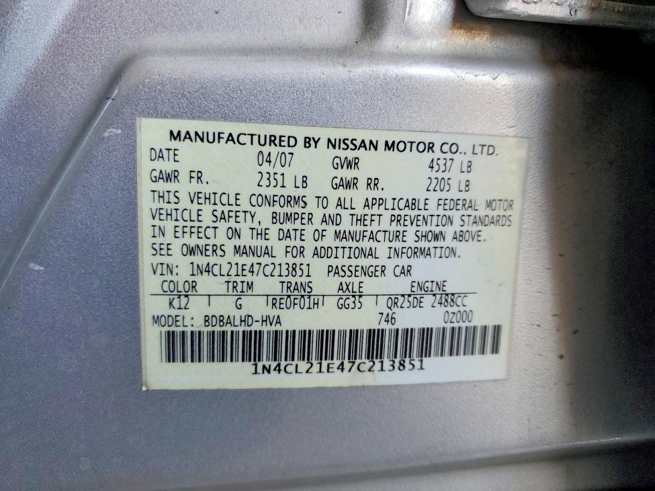 Nissan Altima Hybrid