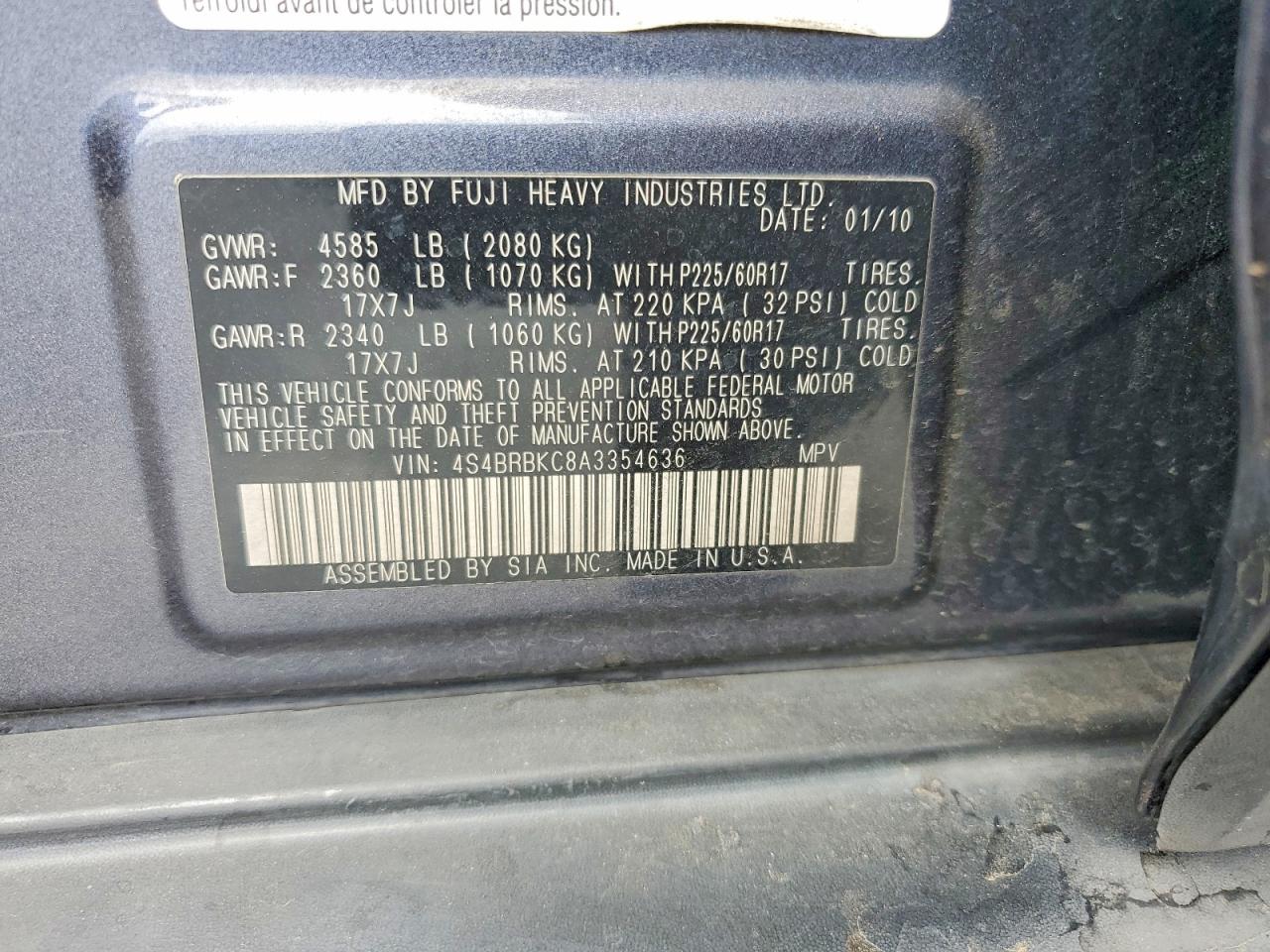 Subaru Outback 2.5i Limited