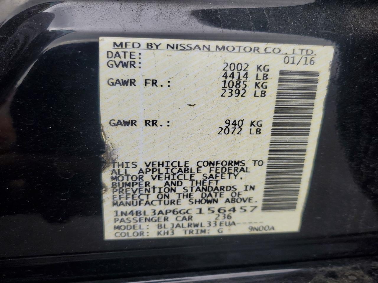 Nissan Altima 3.5 Sl