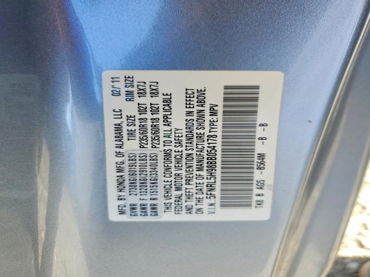 Honda Odyssey Touring