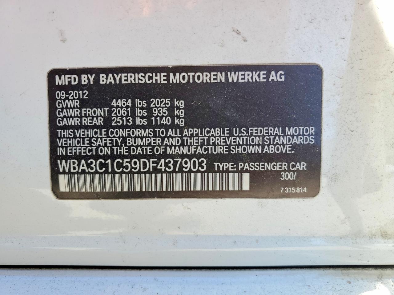 BMW 3 Series I Sulev