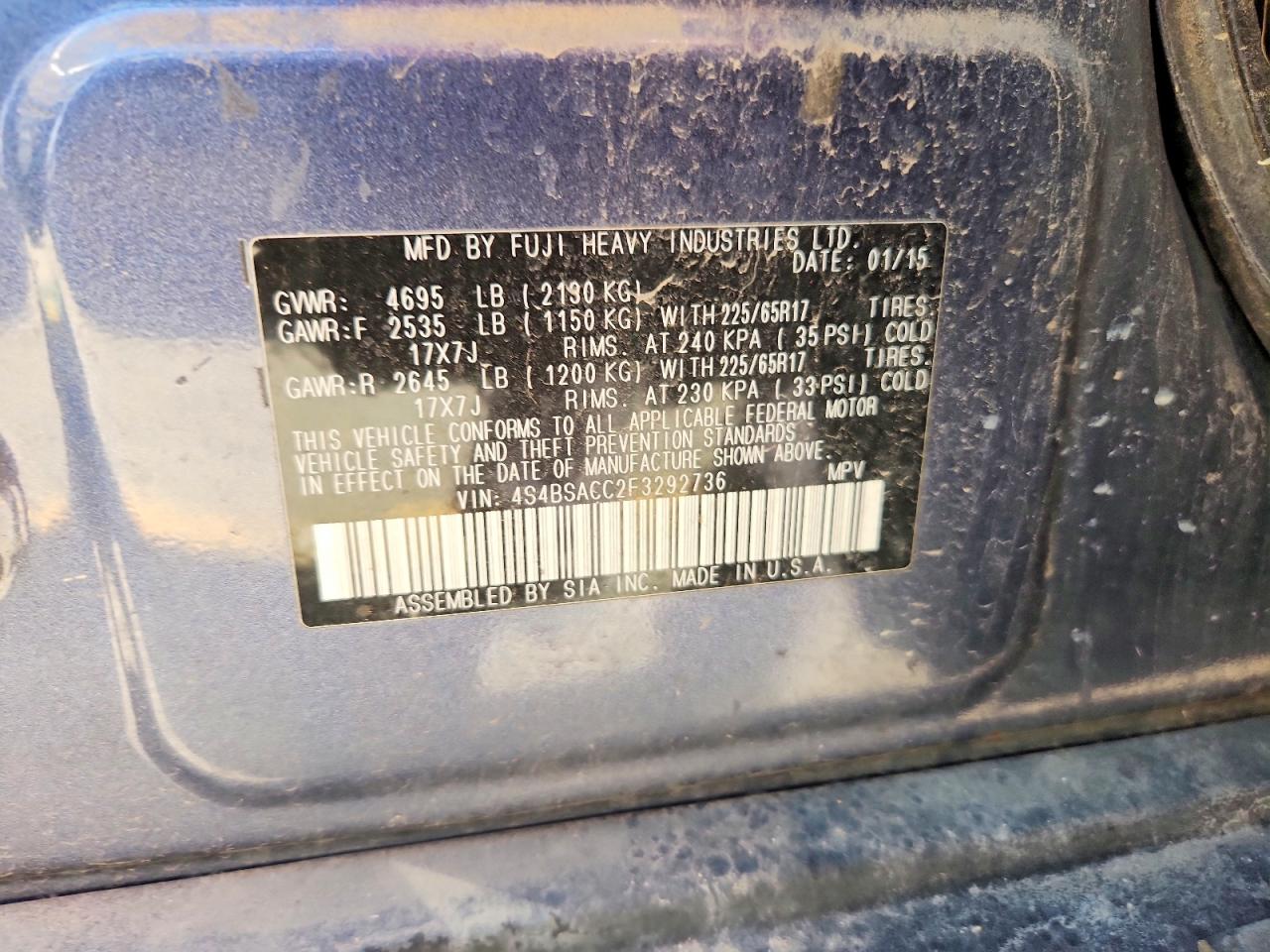 Subaru Outback 2.5i Premium