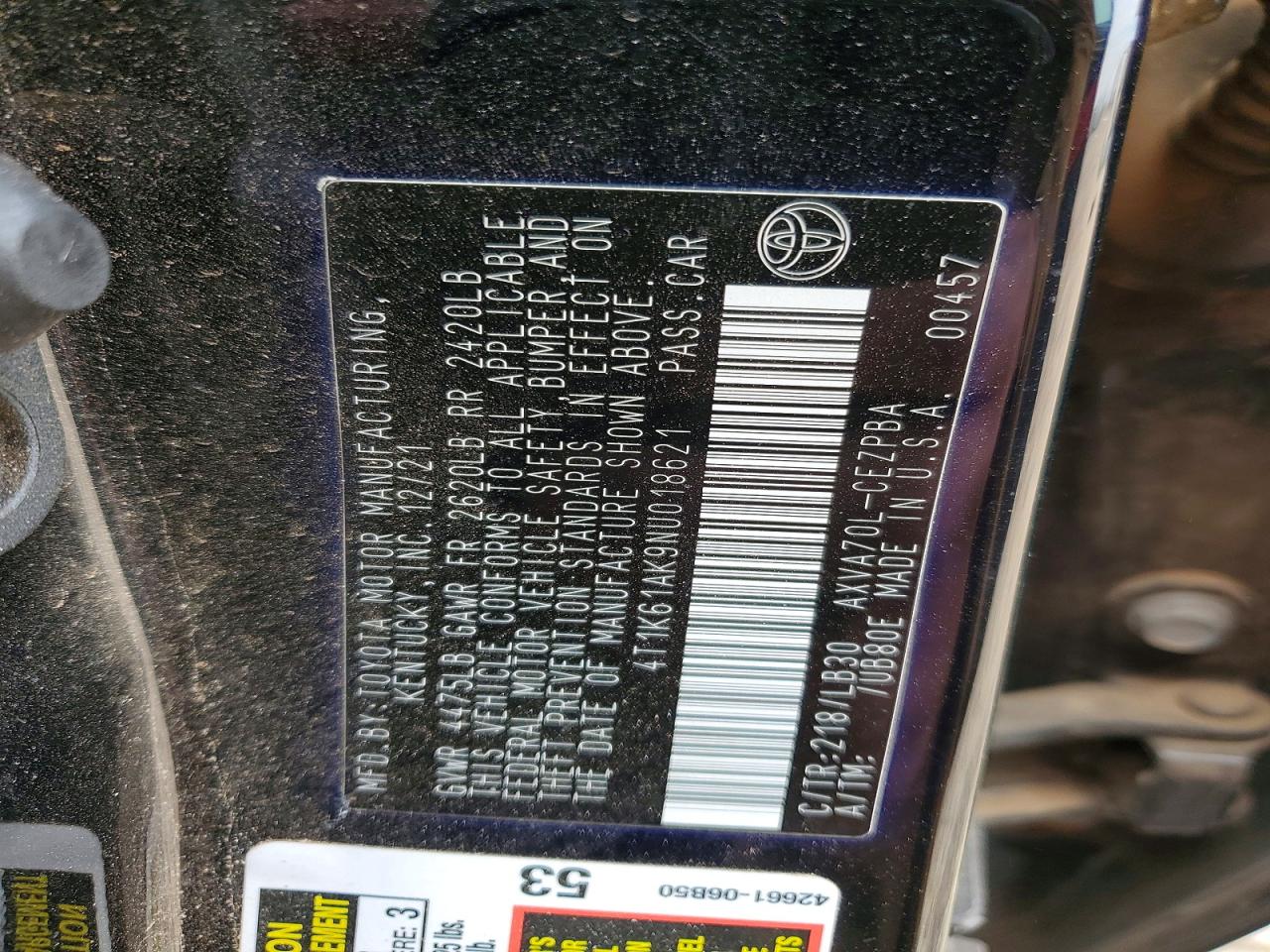 Toyota Camry Xse