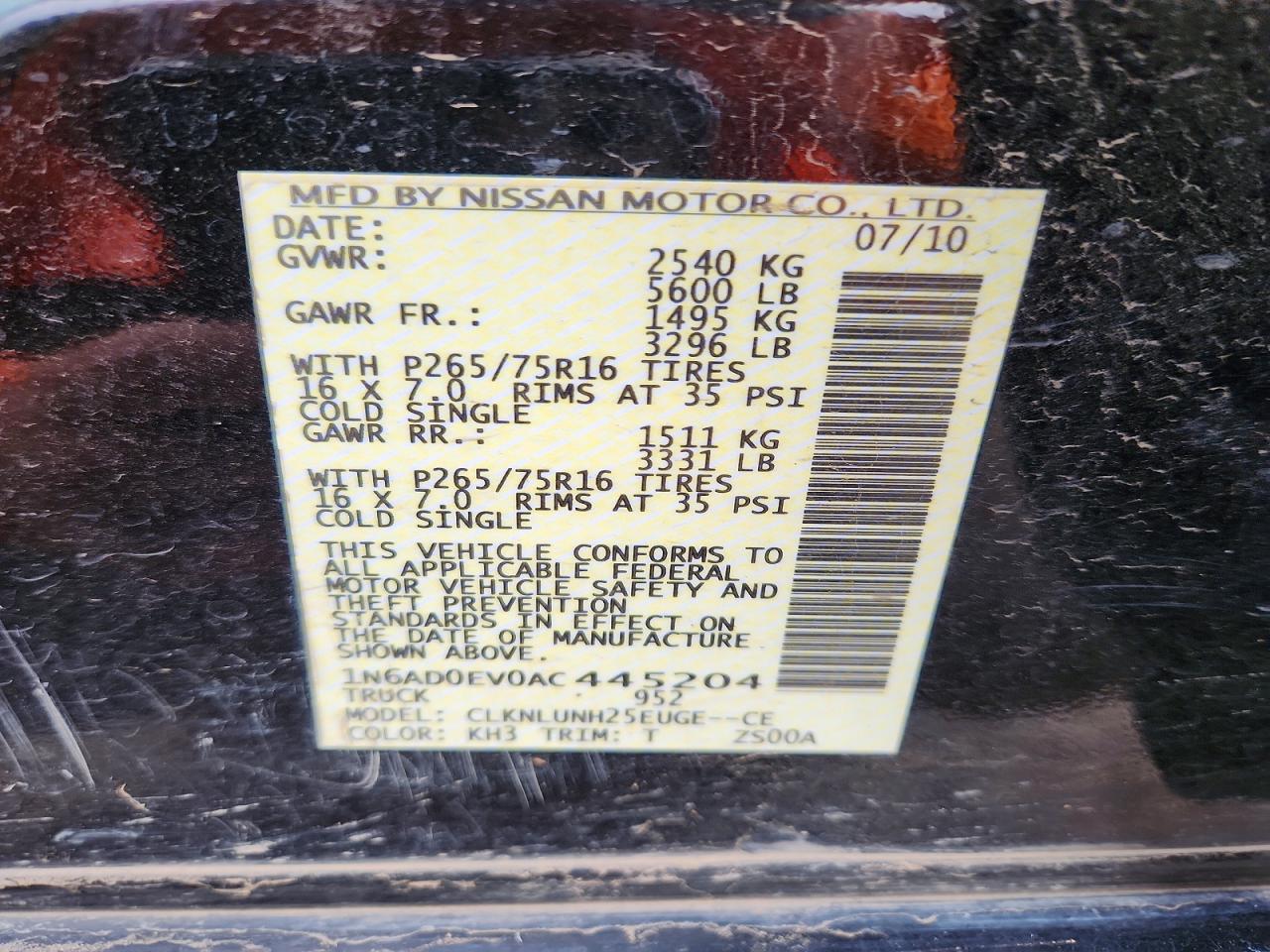 Nissan Frontier Se V6