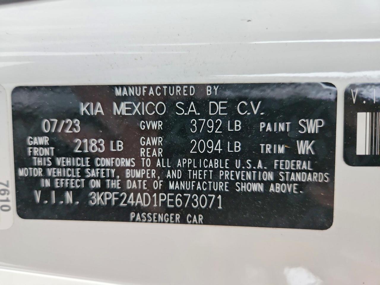 Kia Forte Lxs