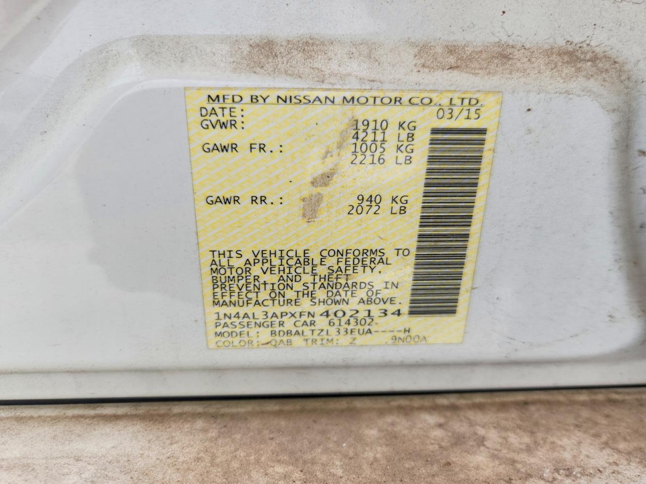 Nissan Altima 2.5 Sl