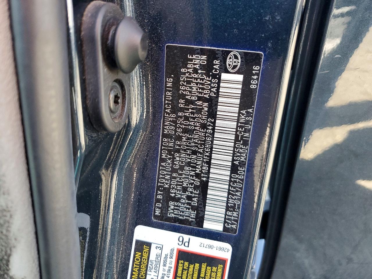 Toyota Camry Le