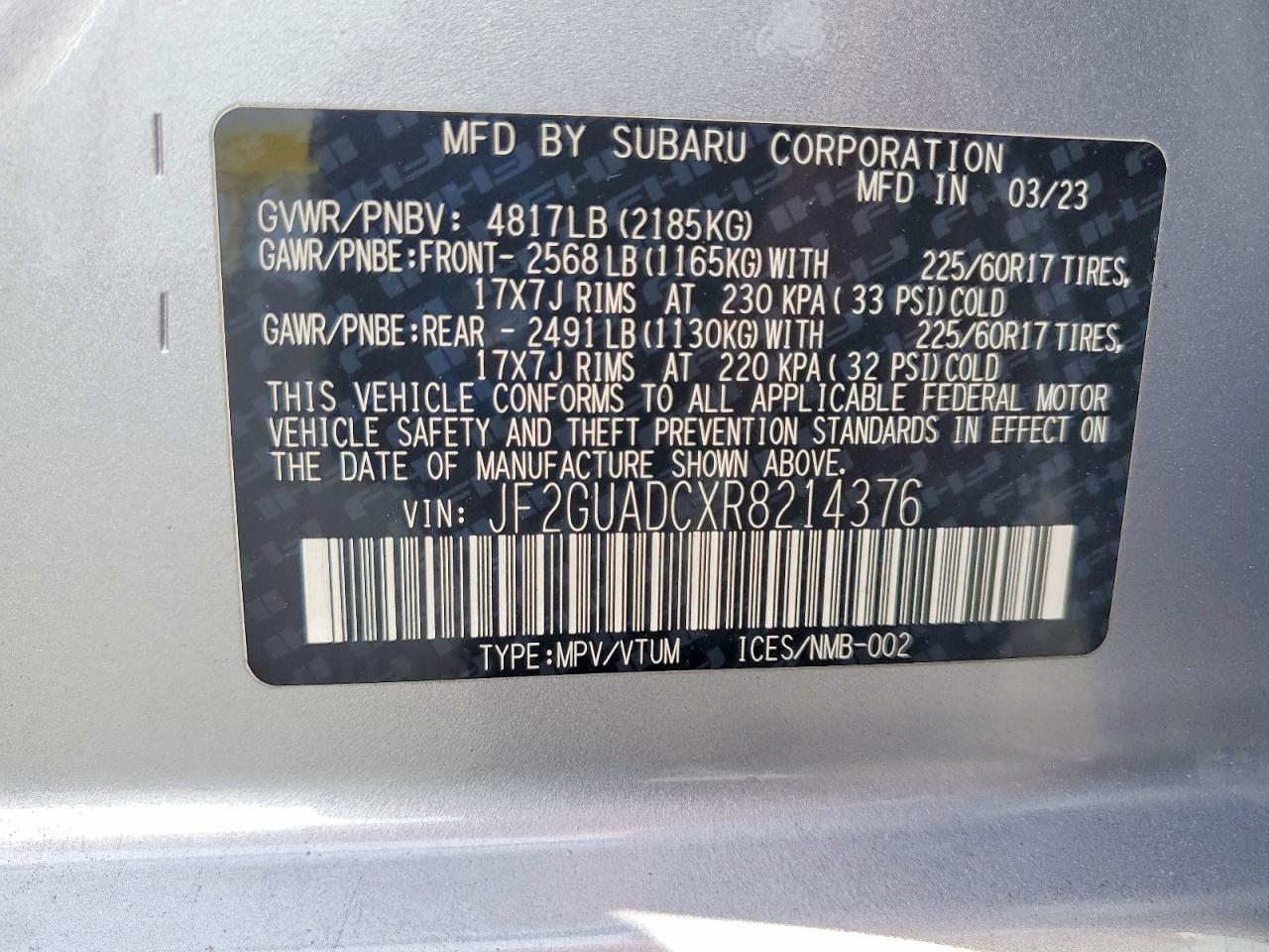 Subaru Crosstrek Premium