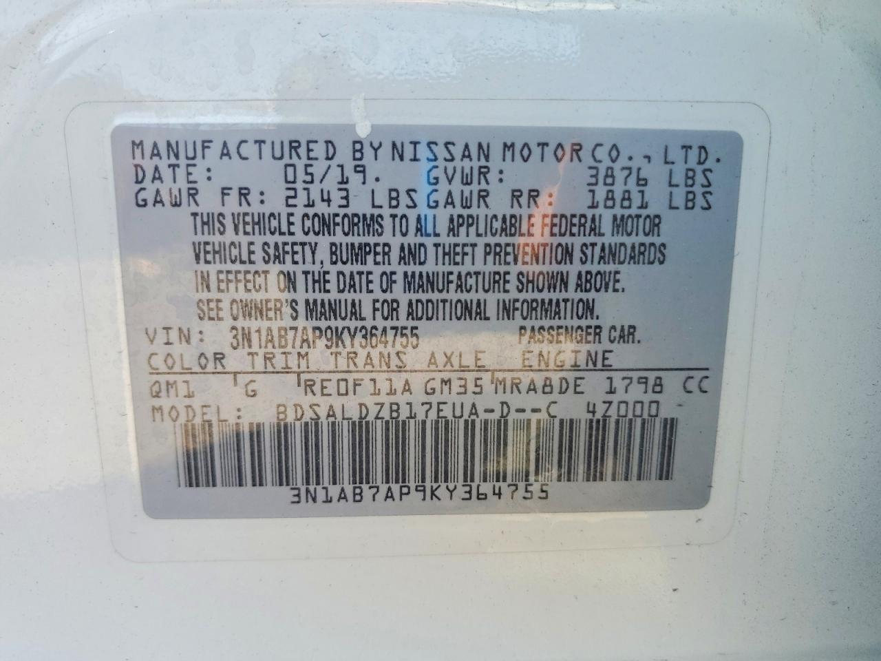 Nissan Sentra Sv