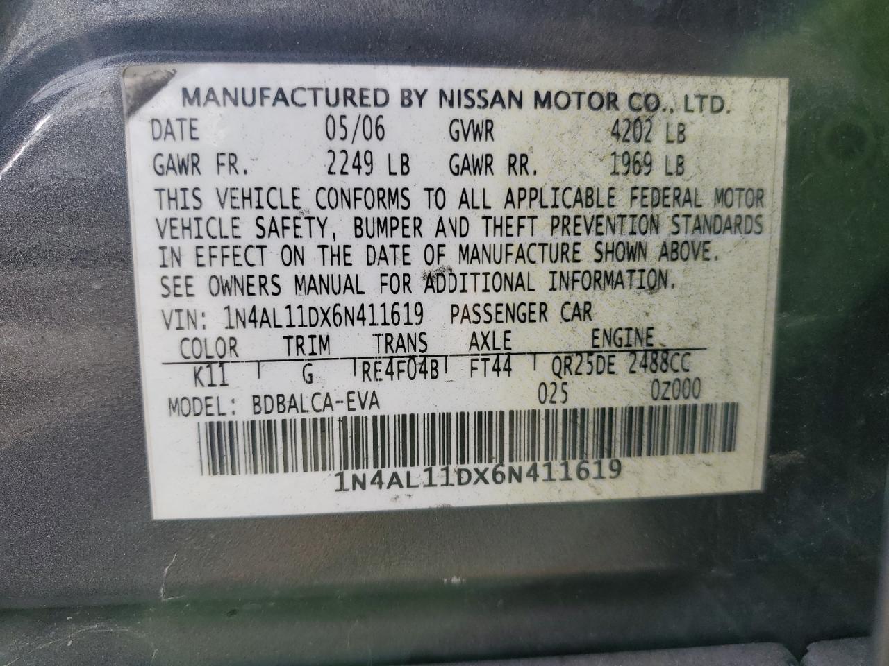 Nissan Altima S