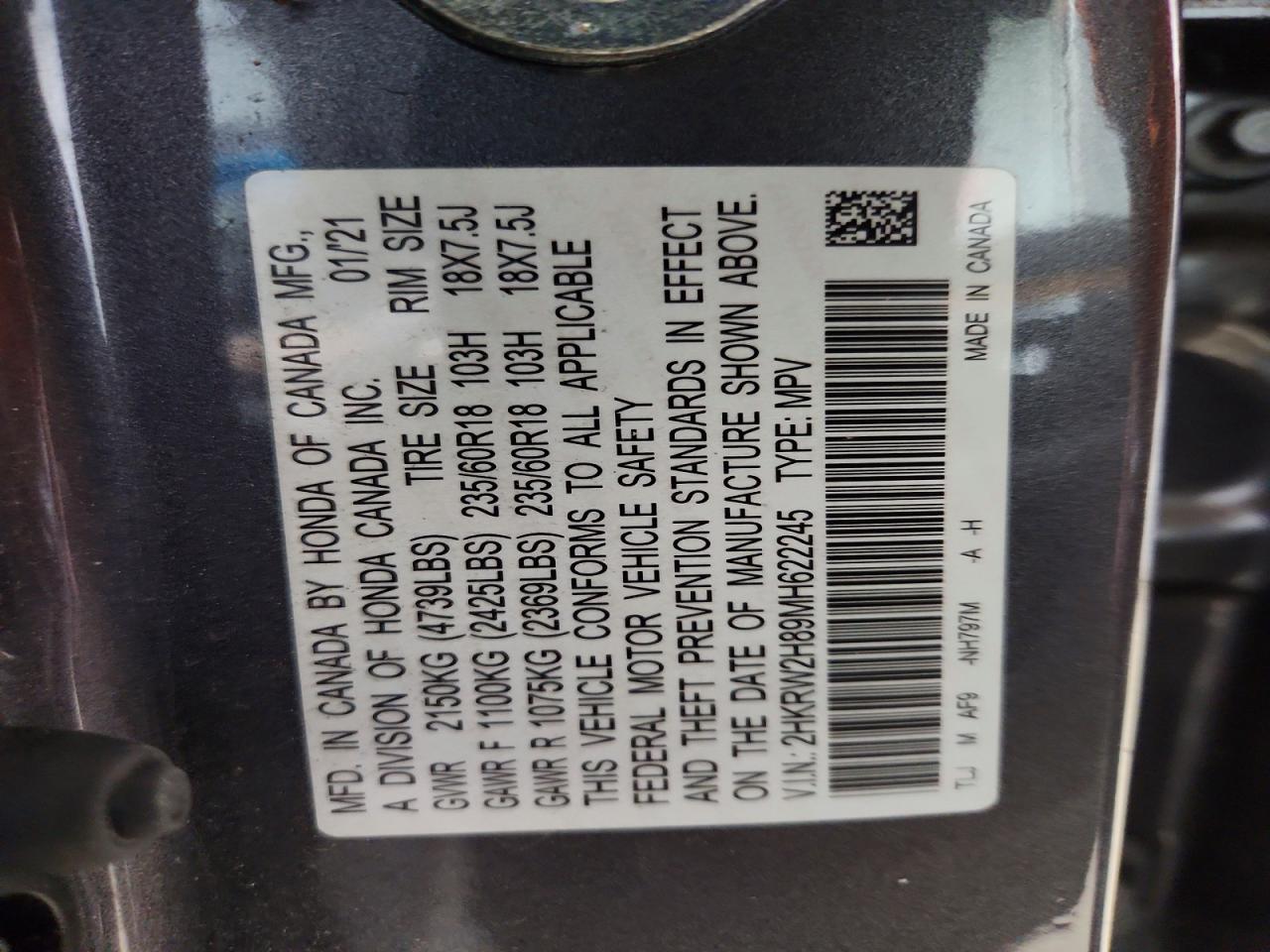 Honda Crv Exl