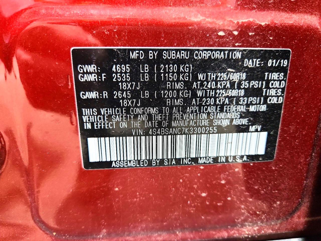 Subaru Outback 2.5i Limited