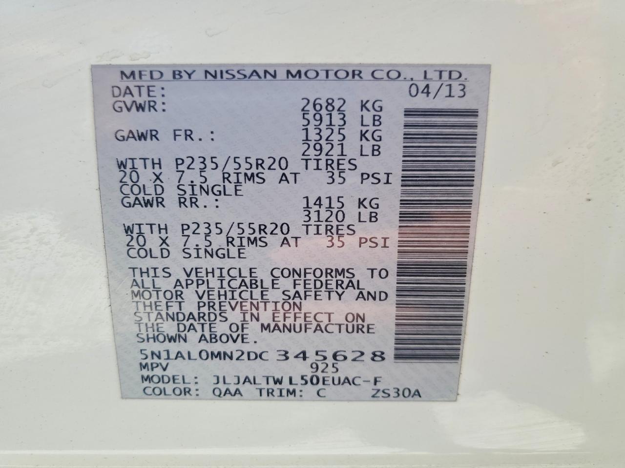 INFINITI JX35 Base