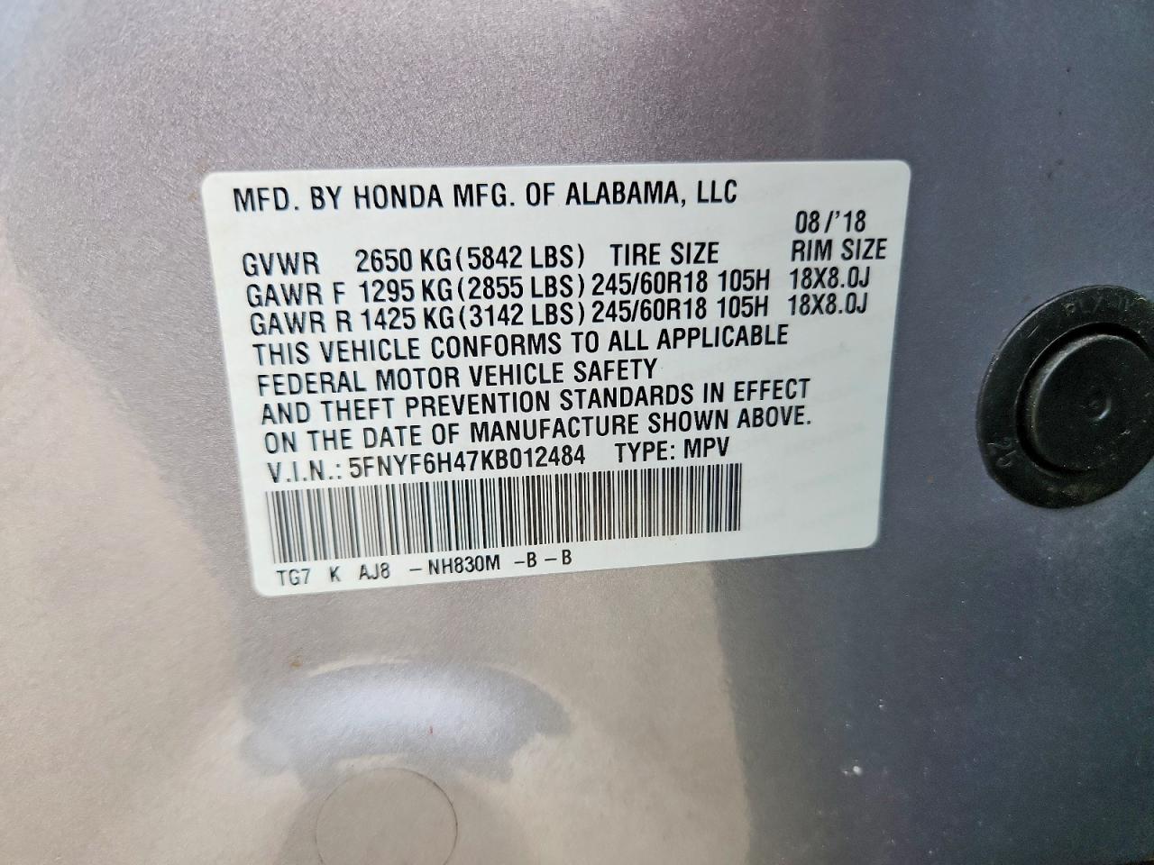 Honda Pilot Exl